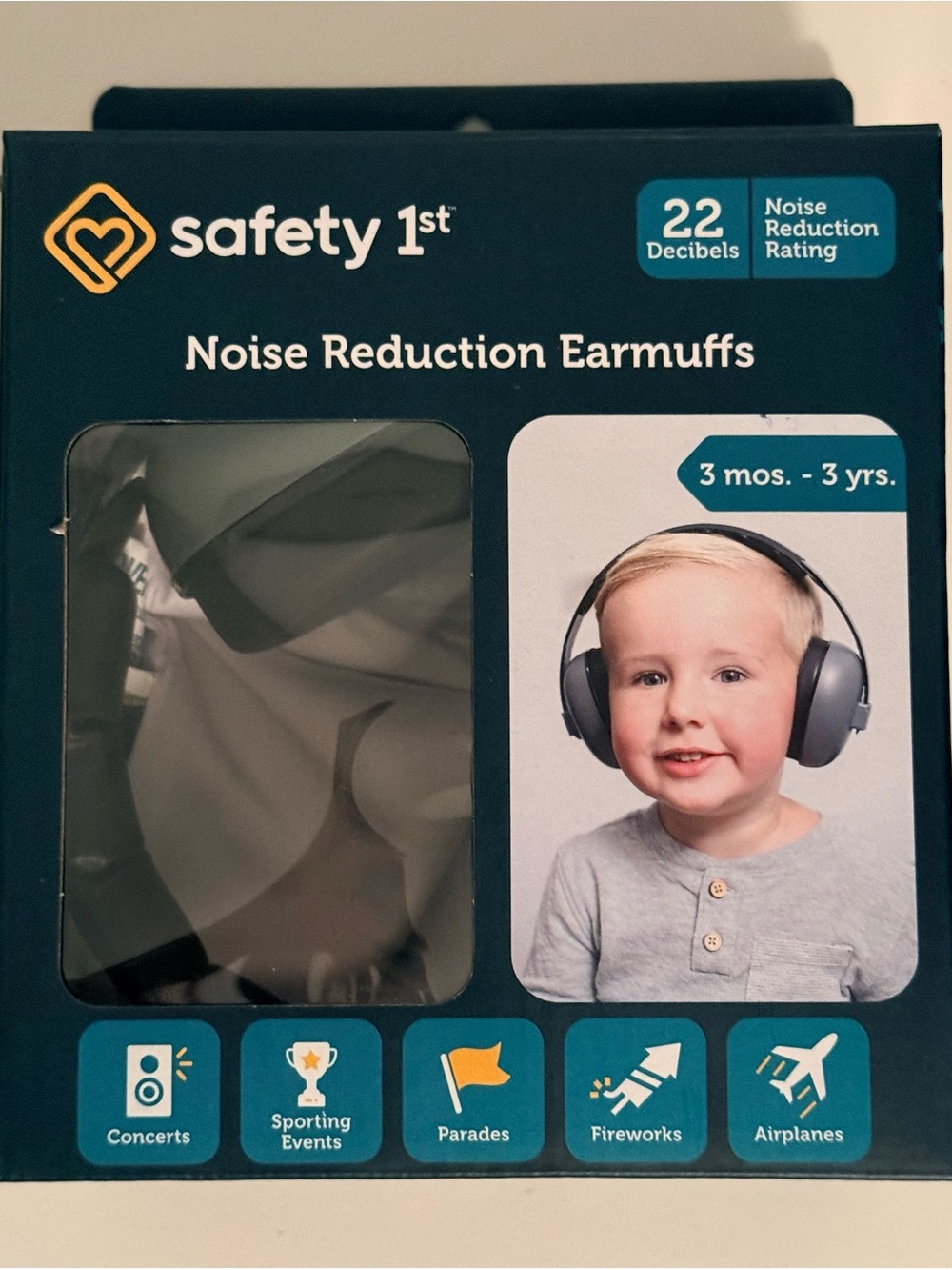 Safety 1st Gray Over-Ear Noise Reduction Headphones